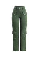 Cargo Pants For Women Straight Stretchy Pant Jeans Trousers