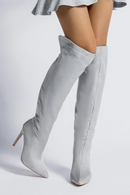 Sexy Women Thigh High Boots Autumn Winter Suede Pointed Toe Stiletto Heels Boots Women Party Dress Over The Knee Boots