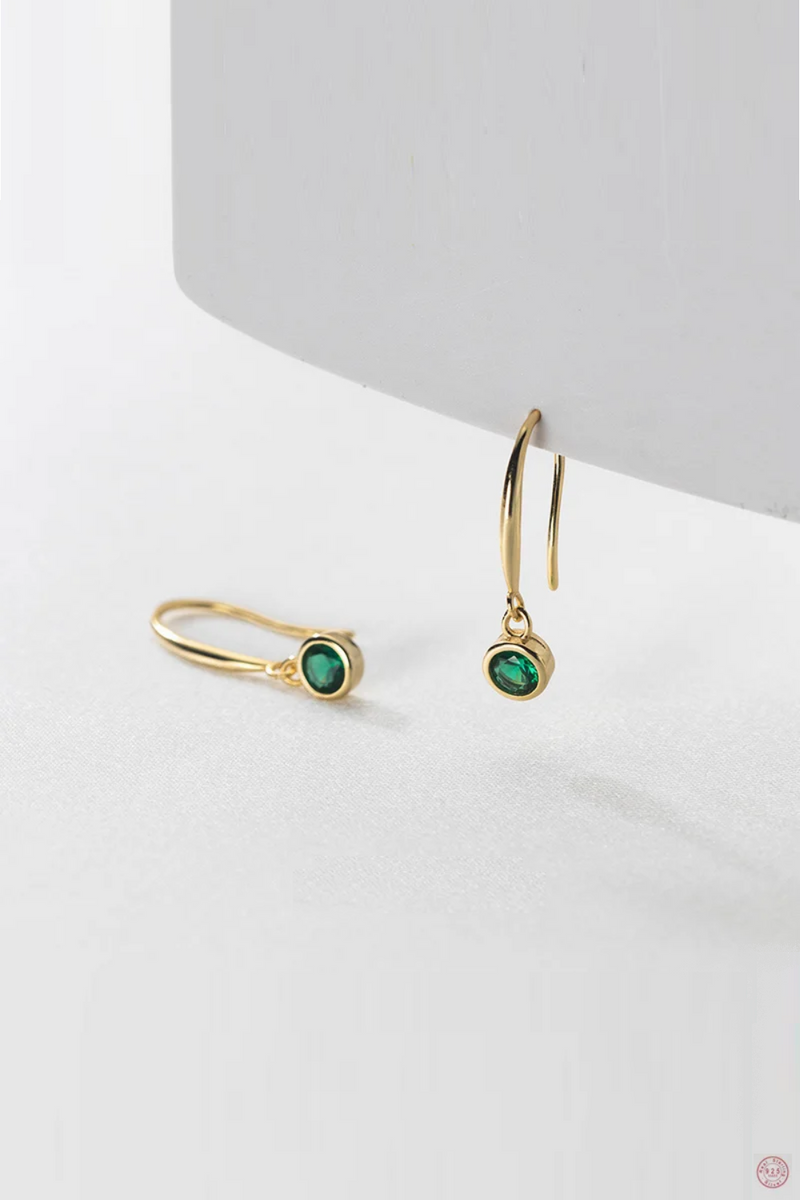 925 Sterling Silver Classic Luxury Pendant Drop Earrings for Women Exquisite Jewelry