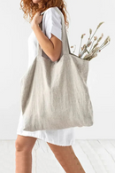Linen Environmental Cloth Bag Carrier Foldable Portable Shopping Bag Women