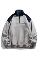 Autumn Polar Fleece Contrast Sweatshirts For Men