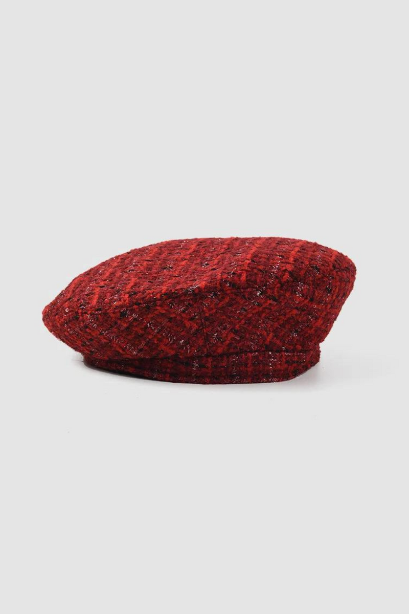 Beret Women Autumn Winter British Retro Tweed Berets French retro beret