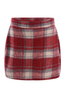Kids Girls Tartan Pencil Skirts Elastic Waistband Plaid Miniskirt for Holiday Daily Wear