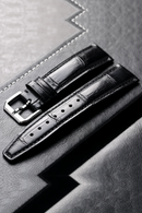 Handmade Strap 20MM 21MM 22MM Black Genuine Leather Soft Genuine Leather Strap for Mark Pilot Men's