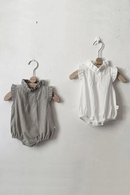 Summer Baby Bodysuit Ruffle Girls One Piece Linen Newborn Clothes