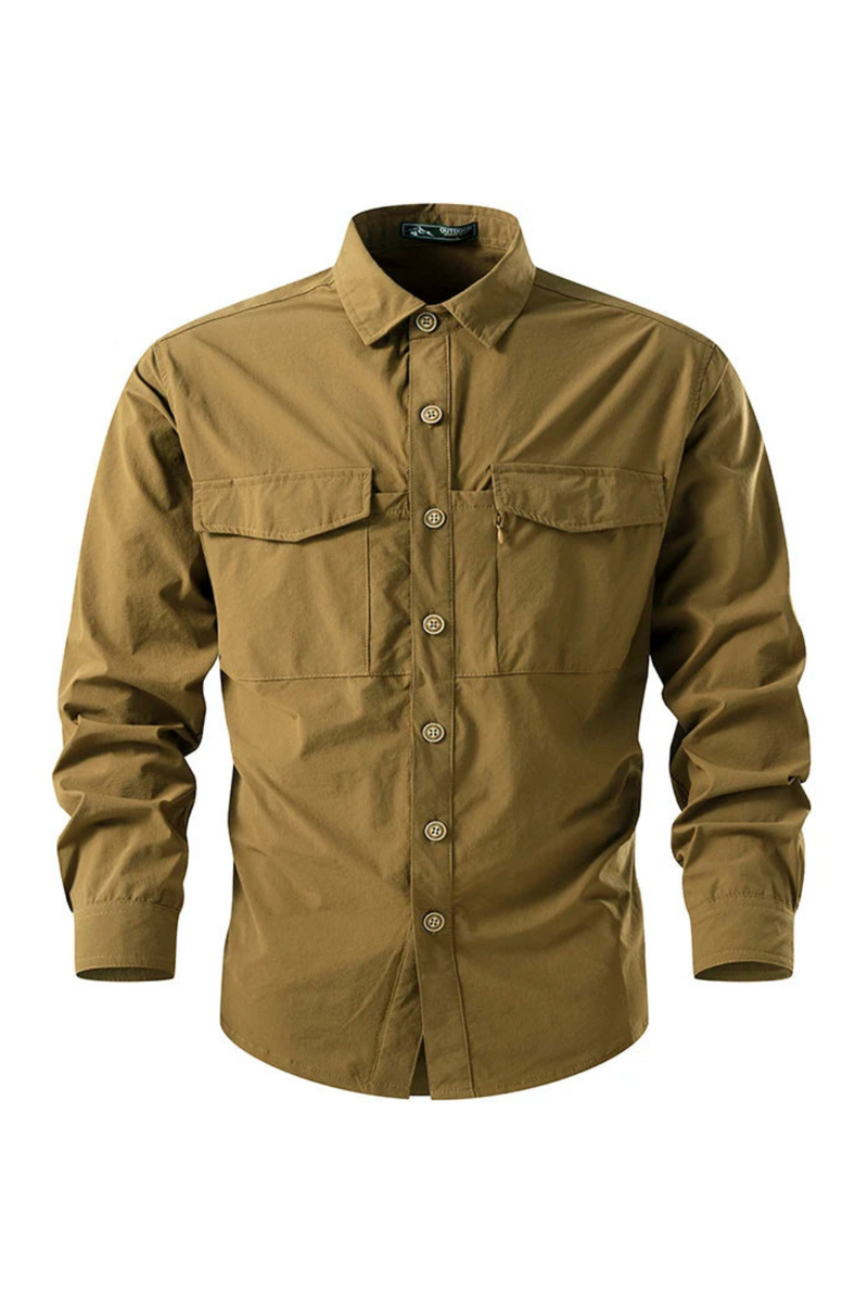 Shirt Men Autumn Casual Lapel Shirt Outdoor
