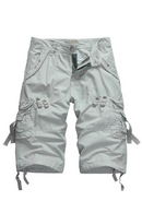 Summer Cargo Shorts Men Cotton Casual Outdoor Military Men's Shorts Calf-Length Pants Men
