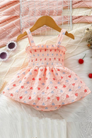 Summer Valentine's Day Infant Baby Girl Bodysuit Cute Sleeveless Heart Dress Casual Clothes