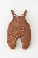 Winter New Baby Rompers Cartoon Boys Overall Thicken Jumpsuits