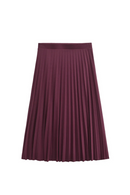 Women Waist Pleated Midi Skirt Office Wear Elegant