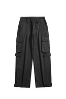 Retro Straight Cargo Pants Men Streetwear Autumn Loose Versatile Wide Leg Casual Trousers