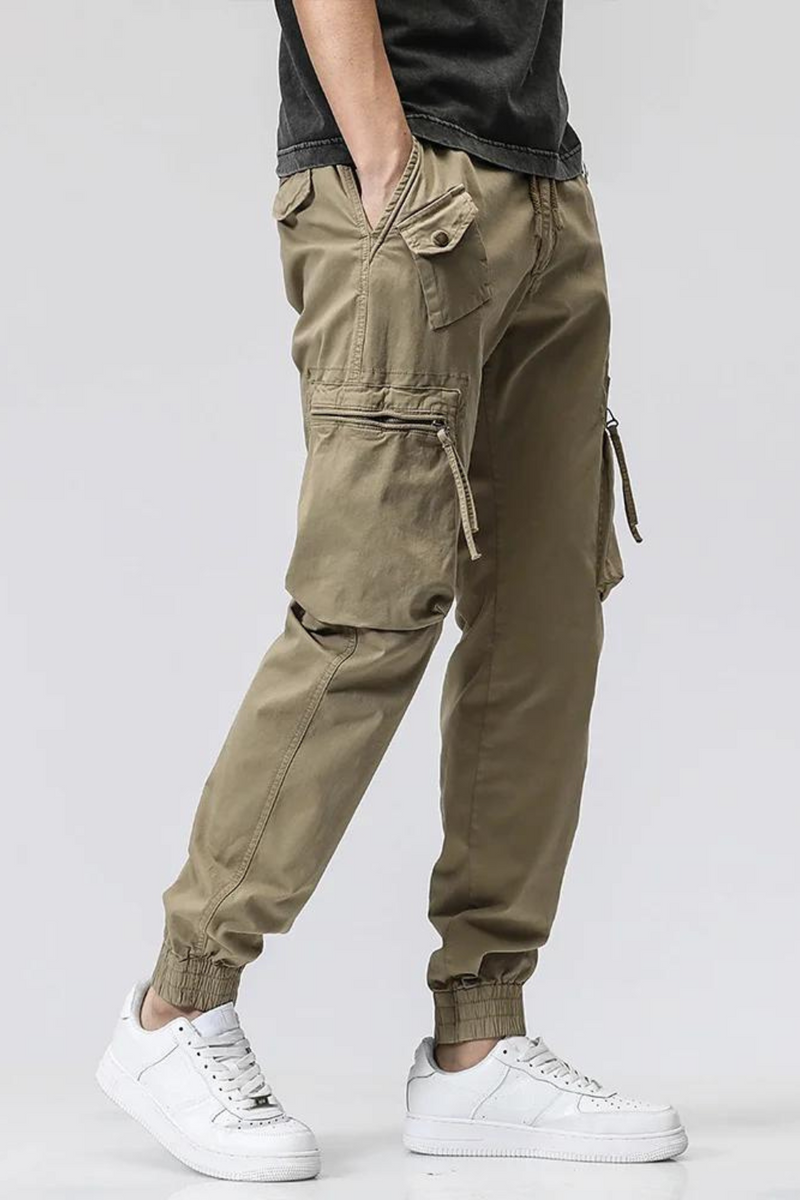 Spring Summer Cargo Pants Men Streetwear Army Military Style Solid Cotton Casual Tactical Trousers