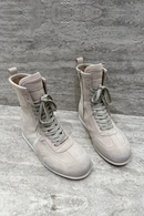 Lady Ankle Boot Leather Handmade Comfortable Women Elegant Increase Mid Heel Boots