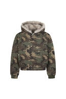 Retro Spliced Hooded Padded Jacket Mens Winter Warm Long Sleeve Thick Quilted Jacket Men