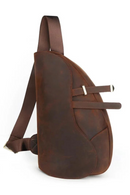 Genuine Leather Shoulder Bags for Men Chest Bags Multifunction Crossbody Bag Vintage Chest Packs