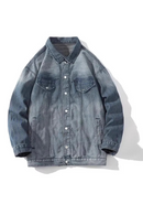 Spring Autumn Denim Jackets Men Cotton Casual Denim Outerwear Coats Mens Loose Jean Streetwear