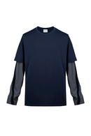 Mens Fall Tshirts Crew Neck Casual T-shirt