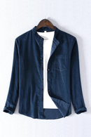 Corduroy cotton men shirt shirts for men autumn spring casual shirt men