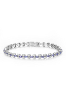 Precious and elegant natural blue Bracelet 925 sterling silver luxury women and girls jewelry