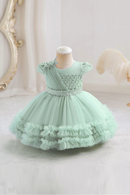 Puffy Tulle Baby Girls Party Dresses for Occasion Kids Dress Newborn Girl Clothes