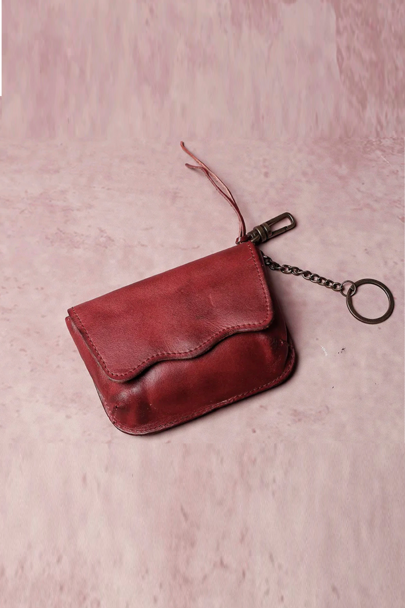 Men's key bag car driver's license card bag wallet retro leather waist hanging keychain