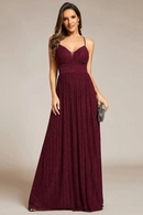Elegant Evening Dresses Sleeveless Backless Formal  Ever Pretty of Burgundy Bridesmaid Dress