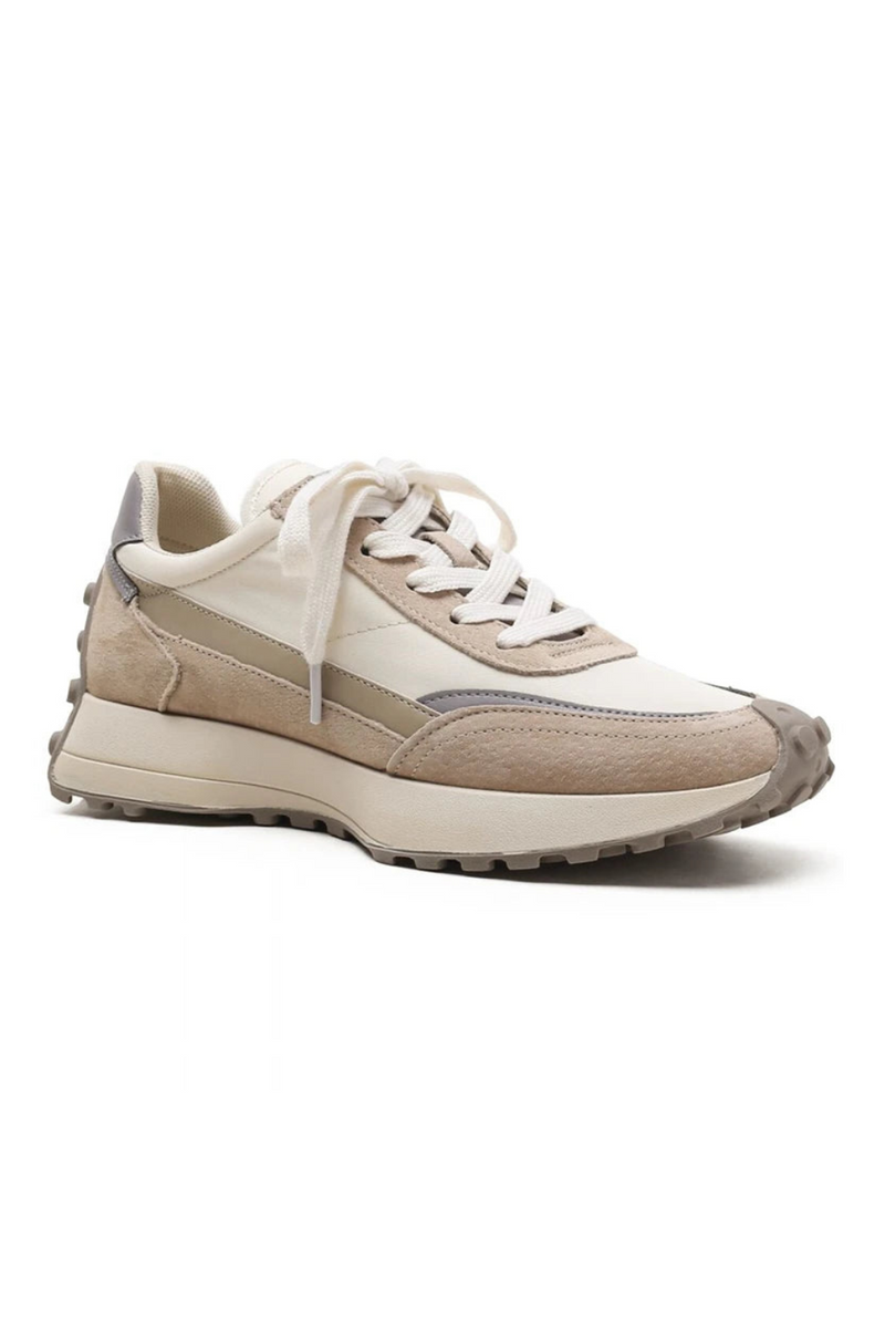 Women Sneakers Lace Up Mixed Colors Platform Chunky Sneakers Ladies Casual Shoes Female