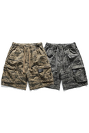 Men Summer Outdoor Leisure Cargo Shorts Men Camouflage Straight Elastic Comfortable Short