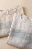 Linen T-shirts Woman Blouses Summer Loose Tees Female Basic O-Neck Women's Shirt