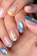 Handmade Manicure Short French Oval Fake Nails Eye Limited Nails Press On Nails