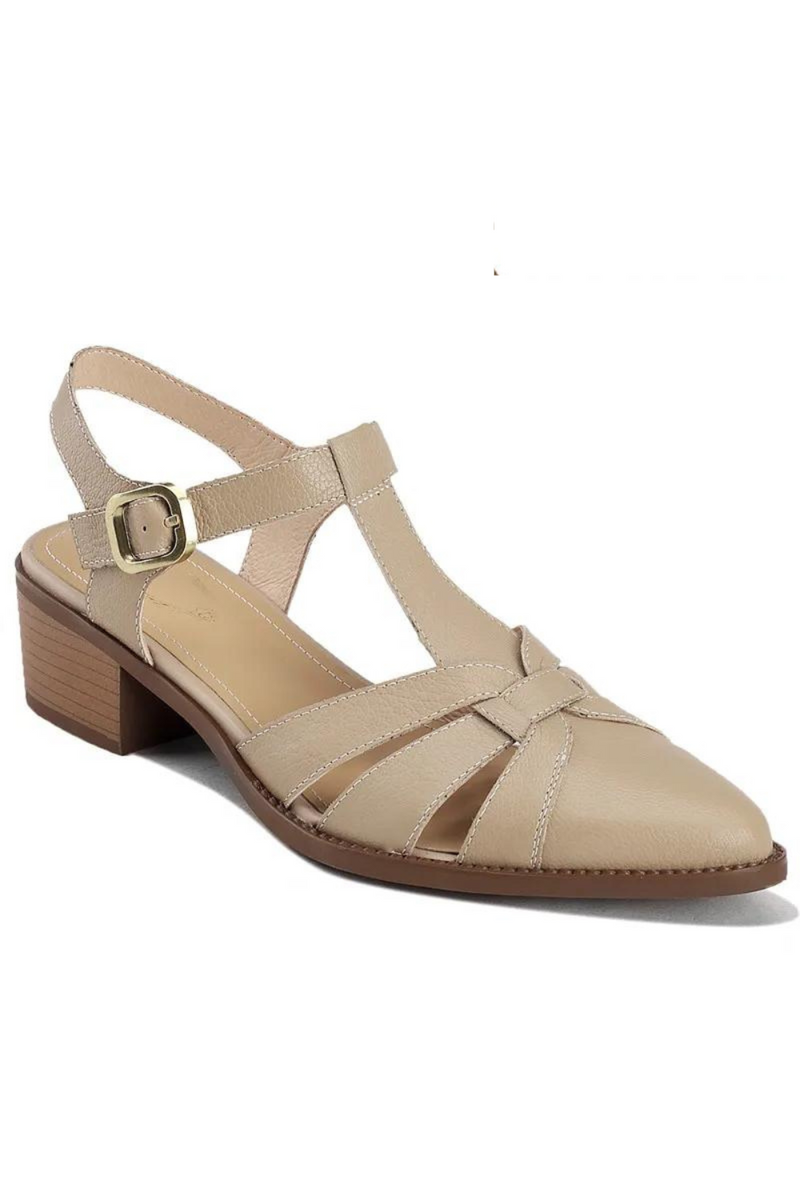 Sandals Women Shoes Square Med Heels Dress Shoes Simple Ladies Summer Footwear