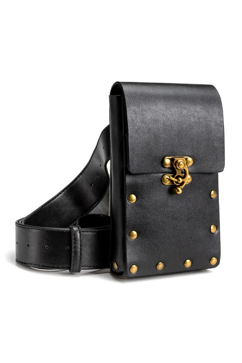 Women Steampunk Beach Bag Rivet Retro Rock Thigh Leg Bag Shoulder Packs
