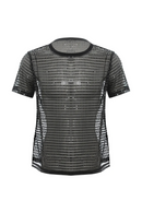 Men Mesh Hippie T-shirt Top Short Sleeve Blouse See Through Sheer Classic Tee Top