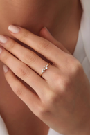 925 Sterling Silver Ring Wedding Bands for Women Brilliant Lab Diamond Ring Fine Jewelry Gift