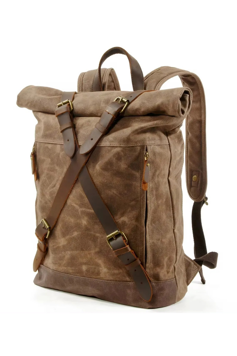 Retro backpack Men outdoor travel backpack waterproof back backpack hiking bag