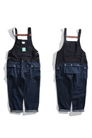Men Jeans Color Matching Overalls Men Suspender Pants Overalls Pants Denim Pants Men Rompers