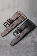 Handmade Fit Pilot Head Strap Men Bracelet Genuine Leather Watchband