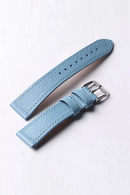 Handmade Glacier Blue Genuine Leather Strap Soft and Ultra-thin Head Bracelet