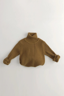 Spring Autumn Turtleneck Girls Cotton Knitted Sweater Pullover Children's Baby Clothes