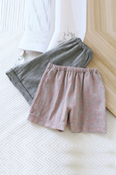 Summer couple shorts woven women thin loose pocket shorts home pants