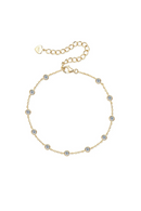 925 Sterling Silver Adjustable Bracelets Certified 2.5mm Bezel Cuff Bracelet For Women Hand Chain Jewelry Gift