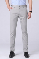 Summer Men's Casual Trousers Size Thin Pants for Male Straight Tube Slim Fit Solid Color Trouser