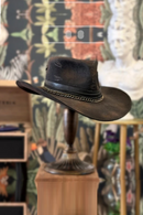 Wool Distressed Men's Jazz Top Hat Curling  Autumn And Winter Hat