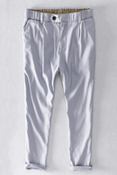 Men casual loose pants for men linen black stretch trousers men