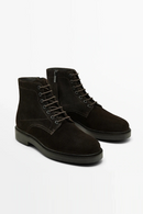 Retro Chelsea Men's Boots Genuine Leather Short Male British Casual High-Top Leather Men Shoes