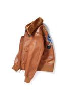 Winter Leather Jacket Men Military Genuine Natural Thick Sheepskin Wool Collar Leather Coat