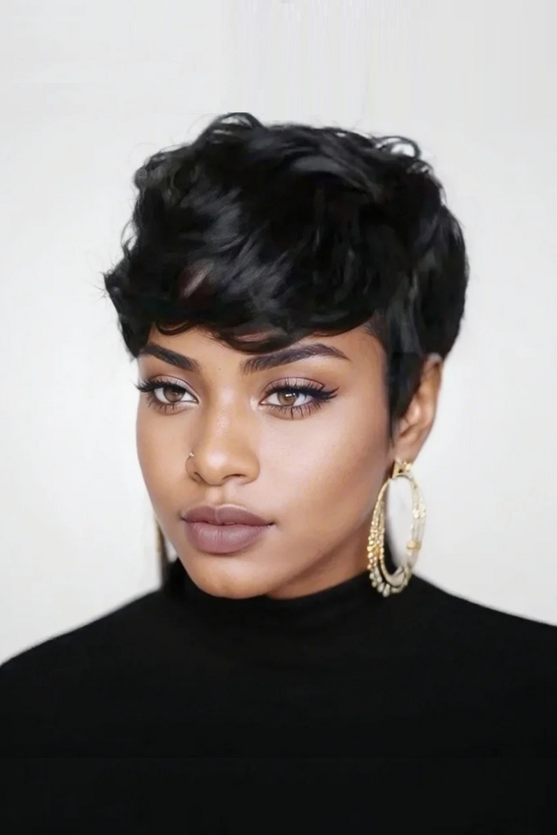 Short Curly Wigs for Women Pixie Cut Wig Human Hair Short Wigs Natural Hair Short Curly Wigs