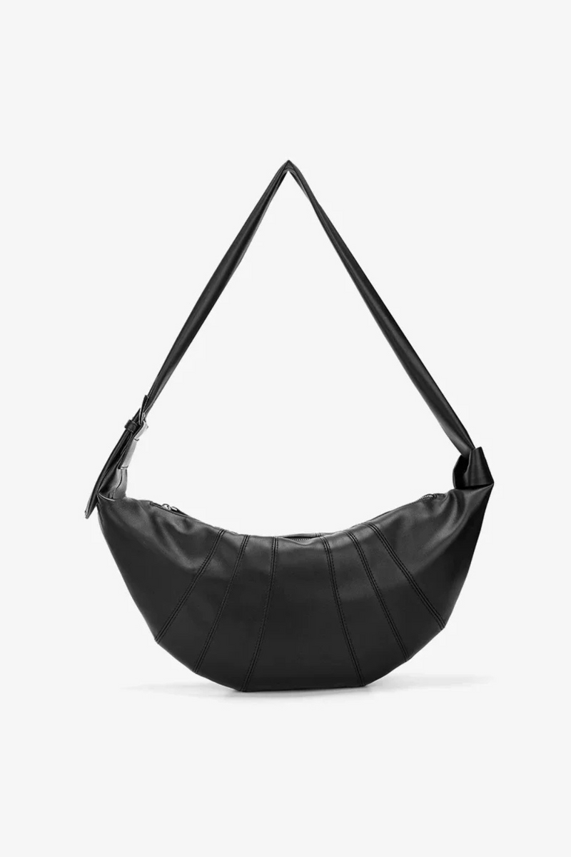 Crossbody Bag Men Croissant Men's Crossbody Bag Luxury Soft Leather Shoulder Bags Male Large Capacity