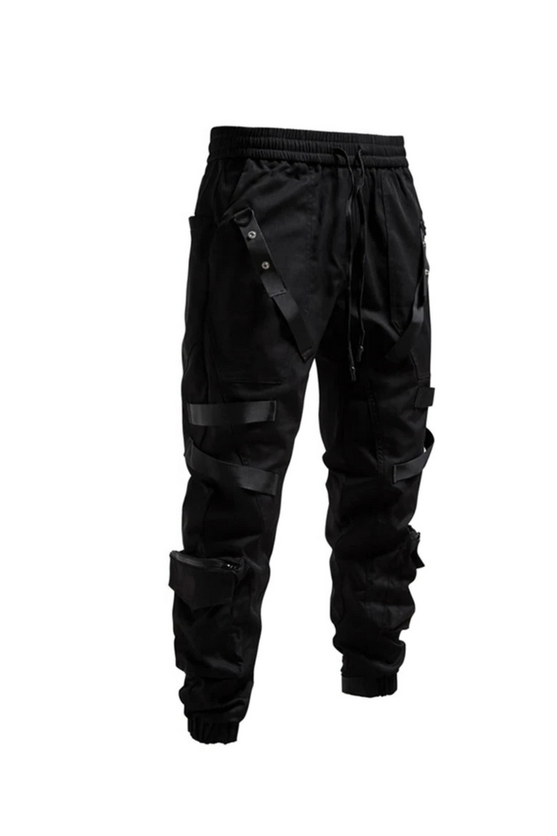 Pants Cargo Pants Joggers Men Black Hip Hop Streetwear Trousers