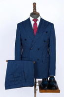 Men Suit Jacket Pants Peak Lapel Double Breasted Business Celebrity Prom Party Male Clothing